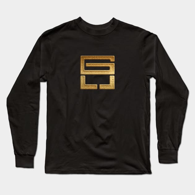 Hyogo Prefecture Symbol in Gold Faux Long Sleeve T-Shirt by Takeda_Art